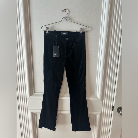 PAIGE Claudine Velvet Flare Pants NWT Size 24 High Rise Ankle Bootcut - Picture 4 of 7